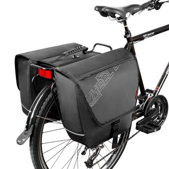WHEEL UP Cykelstativtaske Vandtæt bagagerumstaske 28L Tøjopbevaringspakke med stor kapacitet med håndtag til cykelbagsæde