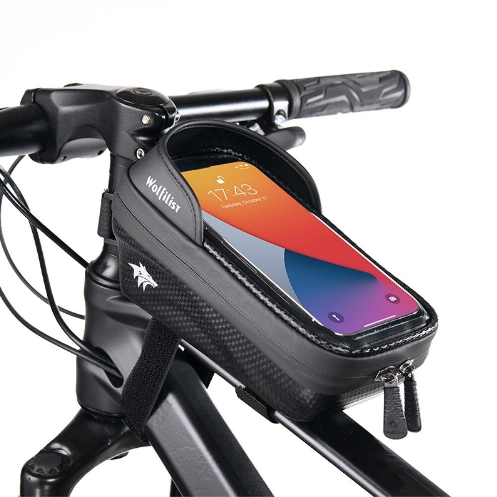 S003 Cykel Top Tube Bag Vandtæt Cykel Front Beam Screen Telefon Cykel opbevaringstaske