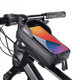 WOLFILIST S003 Cykel Top Tube Bag Vandtæt Cykel Front Beam Touch Screen Telefon Taske Cykel opbevaringstaske