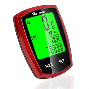 WEST BIKING Touch Screen Cykel Leddet LED Digital Rate Cykel Kilometertæller Stopur Speedometer