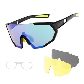 XQ-HD XQ-547 vindtætte cykelbriller Mænd Kvinder Sport Anti-UV solbriller Polariserede beskyttelsesbriller