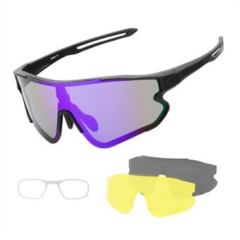 XQ-HD XQ-548 Cykelsolbriller Cykelbriller Goggleridning Outdoor sportsfiskebriller med udskiftelig linse