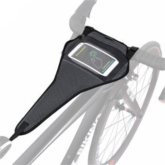 WEST BIKING Cykeltræner Svedbånd med telefonpose Hjemmemotion Cykling Svedabsorberingsbeskyttelse