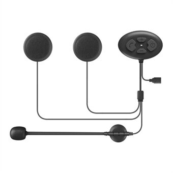 Trådløs Bluetooth-hjelm Intercom-headsetopkald + musik + FM vandtæt hovedtelefon