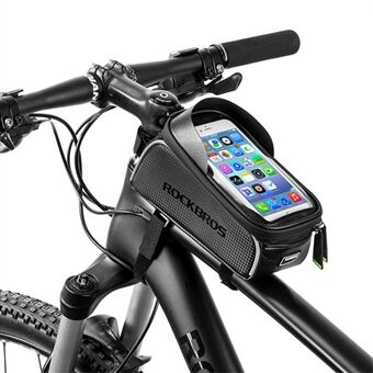 ROCKBROS MTB Road Bike Phone Case Vandtæt Touch Screen Cykel Top Ramme taske til 6,0 tommer smartphone