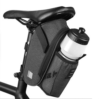 Cykel sadeltaske med vandflaskelomme Vandtæt cykel sæde taske med kedelpose