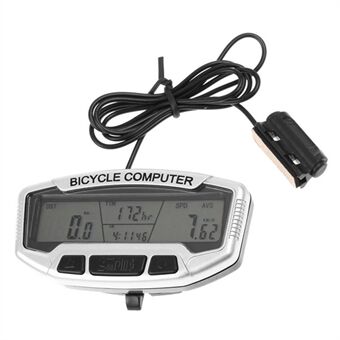 Vandtæt Cykel Digital LCD Computer Kilometertæller Auto Baggrundsbelysning 27 Funktioner Cykel Speedometer Velometer