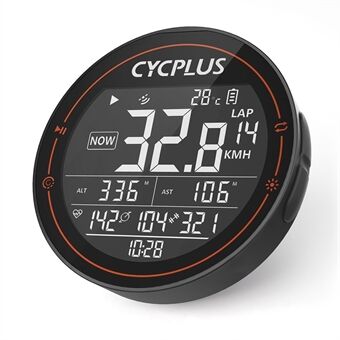 CYCPLUS trådløs MTB landevejscykelcomputer Vandtæt GPS Speedometer BT ANT+ cykelcomputer med kadencesensor Pulsmåler