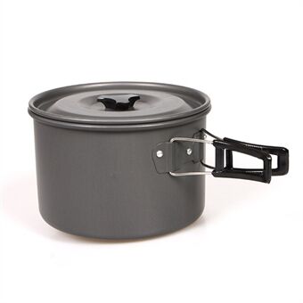 HALIN campingkøkken i aluminium Outdoor picnic kogende gryde tekande til madlavning (BPA-fri, ikke FDA-certificeret), størrelse: L
