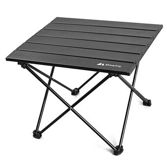 SHINETRIP A292-G0S Bærbart Outdoor campingbord Foldebart skrivebord i aluminiumslegering, størrelse S - sort