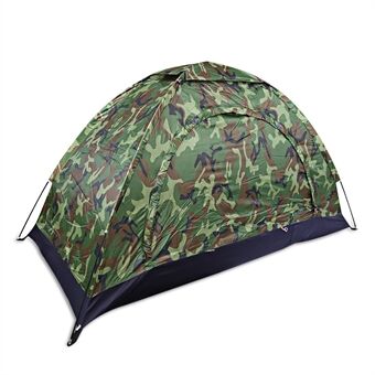 1-2 person anti-UV Outdoor vindtæt telt til camping fiskeri klatring - camouflage