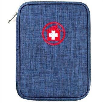 Stor størrelse bærbar rejsepaskort Lynlåstaske Medicinopbevaring Medicinsk taske