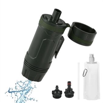 K8658 Bærbart vandfilter Halm BPA-frit vandfiltreringssystem med pose til Outdoor campingoverlevelse (FDA-certificeret)