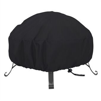 420D Oxford-klud Vandtæt Patio Fire Pit Cover Protector Outdoor Round Grill BBQ Komfur Cover 127x61cm (50-inch)