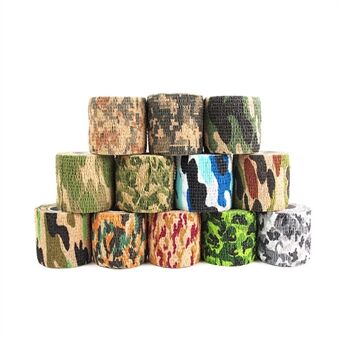 2stk / sæt camouflage mønster tape selvklæbende gips selvklæbende tape - tilfældig farve