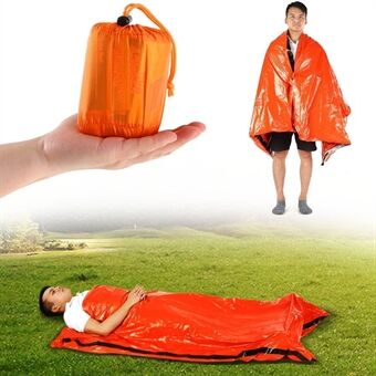 Bærbar Outdoor nødsovepose termisk PE-overlevelsespose til campingrejser