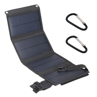 5V 10W USB Solar Oplader Bærbar Outdoor Vandtæt Solar Batterioplader USB Telefon Opladning Power Bank med 4 Solar