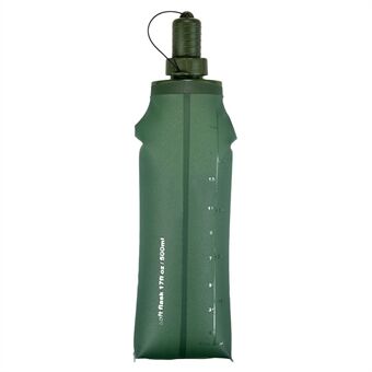 BONLX TPU foldbar blød kolbe Sport Løb Camping Vandring Vandpose Sammenklappelig drikkevandsflaske (BPA-fri, intet FDA-certifikat)