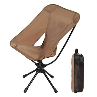 HALIN udendørs sammenklappelig stol med 360 graders rotation. Bærbar månestol til camping, vandreture og fiskeri.