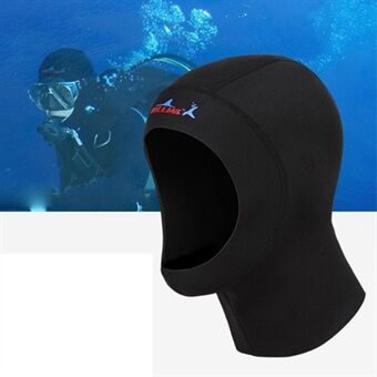 Women Man Neoprene Hat Scuba Diving Cap 1mm with Shoulder Snorkeling Equipment