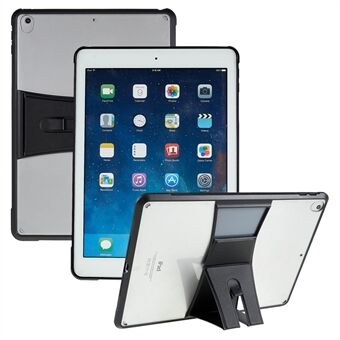 Til iPad Air (2013) / Air 2 / Pro 9,7 tommer (2016) Tablet Case Læder Kickstand TPU + Akryl gennemsigtigt tabletcover