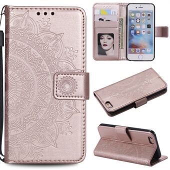 Imprint Flower Leather Wallet Phone Casing for iPhone 6 Plus / 6s Plus 