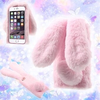 Rabbit Bunny Warm Fur Blød TPU Shell til iPhone 6s Plus / 6 Plus