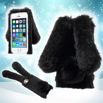 Bunny Shape Warm Fur TPU-cover til iPhone 5 / iPhone 5S / iPhone SE 2013