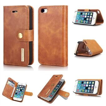 DG.MING For iPhone 5 / iPhone 5S / iPhone SE 2013 Detachable 2 in 1 Anti-scratch Split Leather Wallet + Removable PC Case