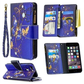 BF03 Pattern Printing Zipper Wallet Leather Protective Case for iPhone 6/6s 