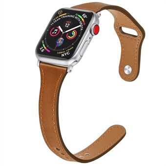 Ægte læder Smart urbånd til Apple Watch Series 6 / SE / 5/4 40mm / Series 3/2/1 Watch 38mm