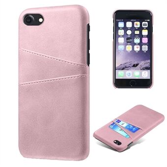 KSQ for iPhone 8/7/SE (2020)/SE (2022)  PU Leather Coated PC Case with Dual Card Slots