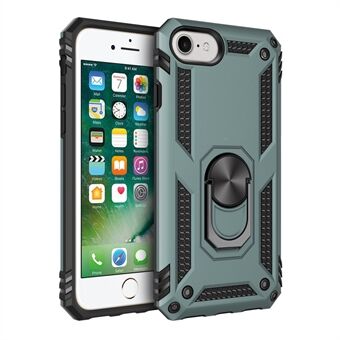 360° Rotatable Ring Kickstand Armor PC+TPU Hybrid Shell for iPhone 7 / iPhone 8 / iPhone SE 2020/2022