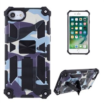 Aftagelig Camouflage-mønsterbeskytter Kickstand Cover Cover til iPhone 7 / iPhone 8 / iPhone SE 2020/2022