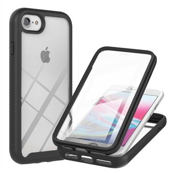 Full-Coverage PC+TPU Hybrid Phone Protection Case with PET Screen Protector for iPhone 7 /8 /SE (2nd Generation)
