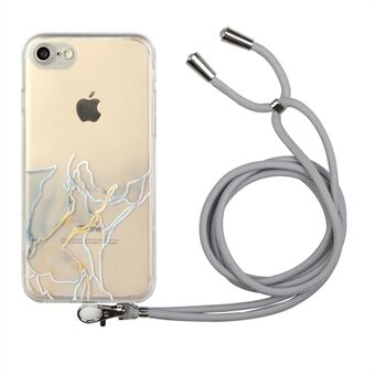 Velbeskyttet marmormønster blødt TPU-etui til iPhone 7  / 8  / SE (2. generation)