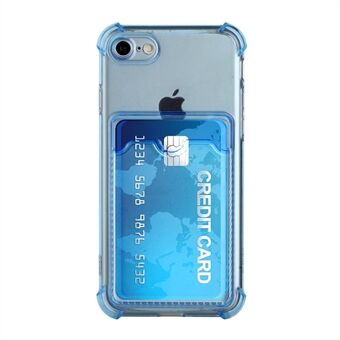 Faldsikker TPU-telefoncover Shell Cover med kortholder til iPhone 7 / iPhone 8 / iPhone SE 2020/2022