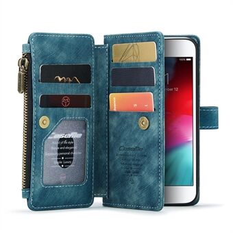 CASEME C30 Series Multiple Card Slots PU Læder Stand Wallet Case Protector til iPhone SE (2022)/SE (2020)/8/7/6