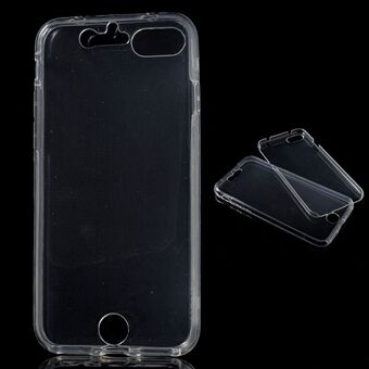 Klart berørbart TPU-gelcover foran og bagpå til iPhone SE 2. generation (2020)/8/7  - Gennemsigtig