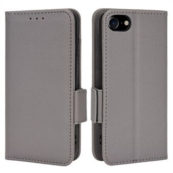 Til iPhone 6/6s/7/8 /SE (2. generation) Velbeskyttet Stand tegnebog Litchi Texture PU lædercover TPU indvendigt beskyttelsescover