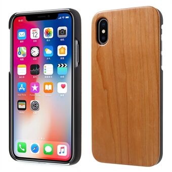 Real Wood Skin PC Hard Cover Case til iPhone X 