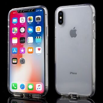 Touchable Akryl Front + Fleksibel TPU Bag Cover til iPhone X / XS 