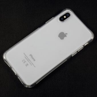 Dråbeafvisende klar TPU mobiltelefon cover til iPhone X/XS 5,8 tommer - Gennemsigtig