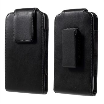 PU læder pung mobiltelefon taske med bælteclips til iPhone X/10 - Sort