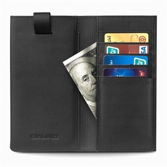 QIALINO Cowhide Leather Pouch Wallet Phone Cover for iPhone XR 