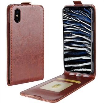 Crazy Horse Texture Vertical Flip Leather Cover for iPhone X/XS