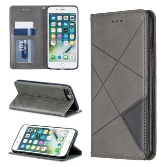 Auto-absorbed Leather Cellphone Stand Case with Card Slots for iPhone 7 Plus / 8 Plus