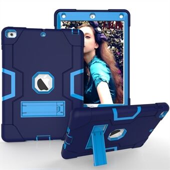 Tofarvet PC + Silikone Hybrid Kickstand Tablet Case til iPad 9.7 (2018) / 9.7 (2017)