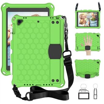 Shockproof Honeycomb Texture Anti-scratch EVA Tablet Cover with Shoulder Strap for Apple iPad  (2018)/(2017) / Air 2 / Air (2013)