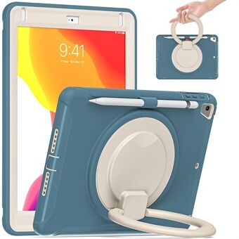 360 graders roterende støtteben Design Velbeskyttet tabletcover med kuglepen til iPad Air (2013)/Air 2/ Pro  (2016)/ (2017)/ (2018)